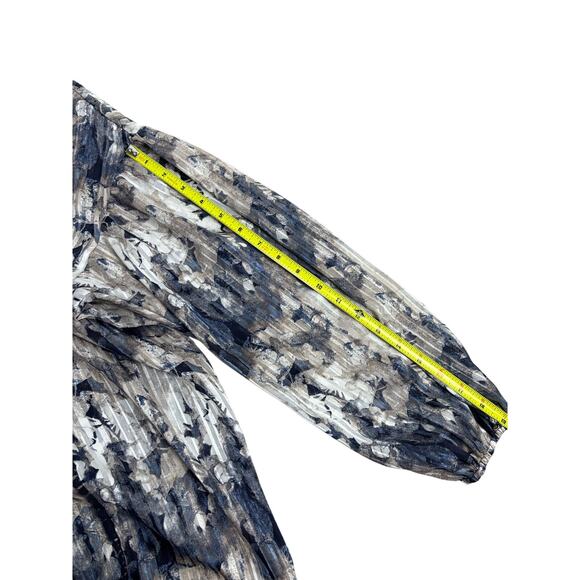 Buckle Black Blouse Women’s L Sheer Boho Floral Print Peasant Top Long Sleeve - Picture 5 of 7